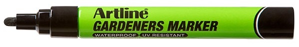 Toate produsele, Marker pentru gradinarit Artline Gardeners corp plastic, varf rotund 2.3mm - negru - vectordirect.ro