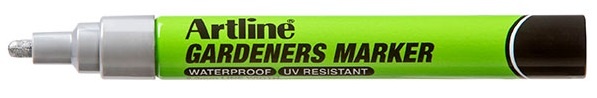 Toate produsele, Marker pentru gradinarit Artline Gardeners corp plastic, varf rotund 2.3mm - silver - vectordirect.ro