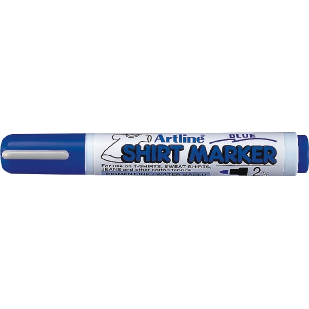 Toate produsele, T-Shirt marker ARTLINE, corp plastic, varf rotund 2.0mm - albastru - vectordirect.ro