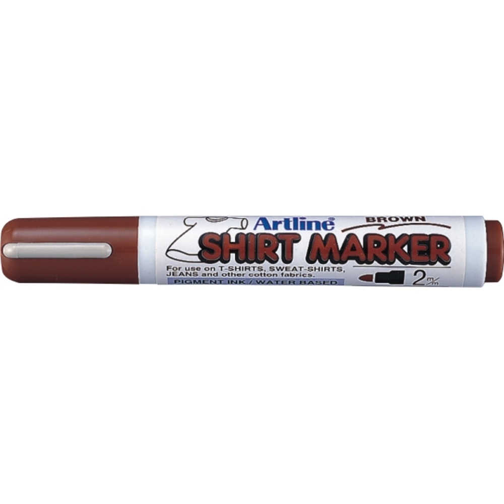 Toate produsele, T-Shirt marker ARTLINE, corp plastic, varf rotund 2.0mm - maro - vectordirect.ro