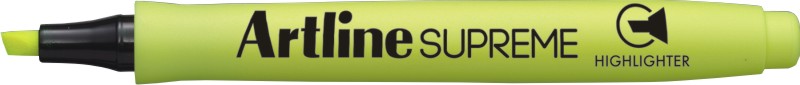 Toate produsele, Textmarker ARTLINE Supreme, varf tesit 1.0-4.0mm - galben fluorescent - vectordirect.ro