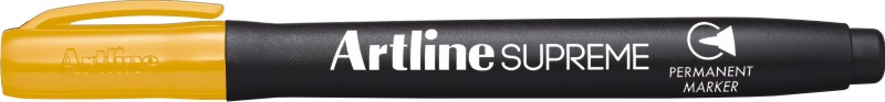 Toate produsele, Permanent marker ARTLINE Supreme, corp plastic, varf rotund 1.0mm - galben - vectordirect.ro