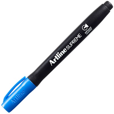 Toate produsele, Marker permanent ARTLINE Supreme Metallic, corp plastic, varf rotund 1.0mm  - albastru metalizat - vectordirect.ro