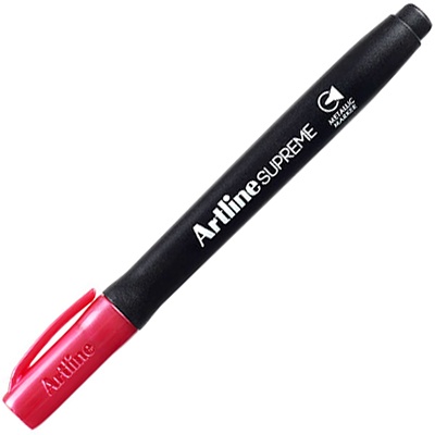 Toate produsele, Marker permanent ARTLINE Supreme Metallic, corp plastic, varf rotund 1.0mm - roz metalizat - vectordirect.ro