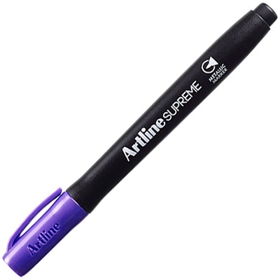 Toate produsele, Marker permanent ARTLINE Supreme Metallic, corp plastic, varf rotund 1.0mm - mov metalizat - vectordirect.ro