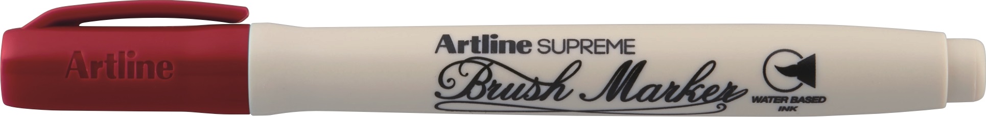 Carioca ARTLINE Supreme, varf flexibil (tip pensula) - rosu inchis