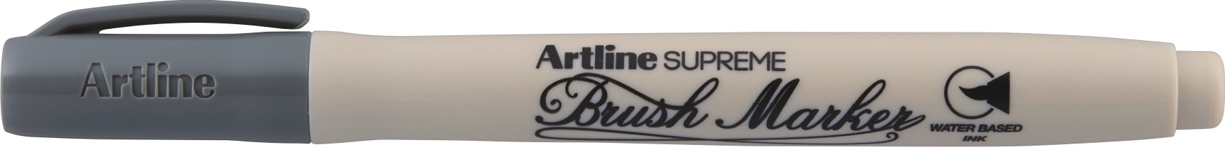 Toate produsele, Marker cu varf flexibil (pensula) ARTLINE Supreme Brush - gri - vectordirect.ro