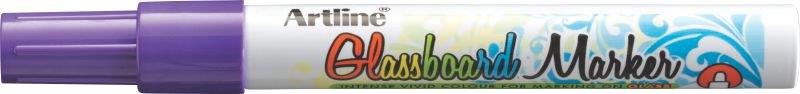 Toate produsele, Marker pentru tabla de sticla ARTLINE Glassboard, varf rotund 2.0mm - mov - vectordirect.ro