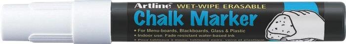 Toate produsele, Marker cu creta lichida ARTLINE, pentru table de scris, varf 4.0mm - alb - vectordirect.ro