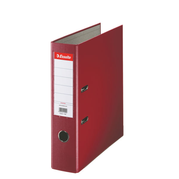 Toate produsele, Biblioraft plastifiat Esselte Economy A4 7,5 cm - visiniu - vectordirect.ro