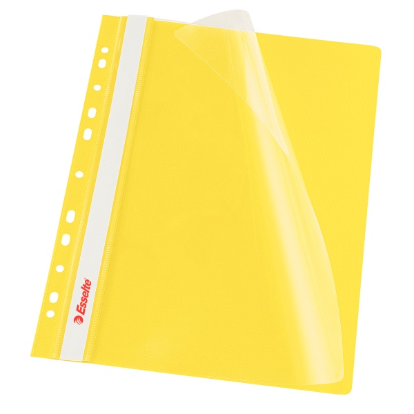 Dosare si folii de protectie Leitz Noki Optima, Dosar cu multiperforatii ESSELTE Vivida, PP, A4, 10 buc/set, galben - vectordirect.ro