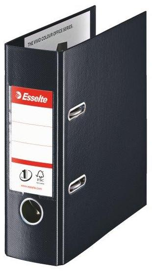 Bibliorafturile Esselte No. 1, Biblioraft A5 plastifiat interior-exterior Esselte No.1 Power VIVIDA 7,5 cm - negru - vectordirect.ro