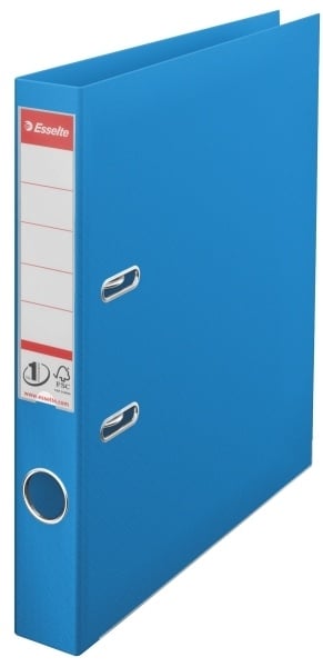 Bibliorafturile Esselte No. 1, Biblioraft plastifiat interior-exterior Esselte No.1 Power VIVIDA A4 5 cm - albastru - vectordirect.ro