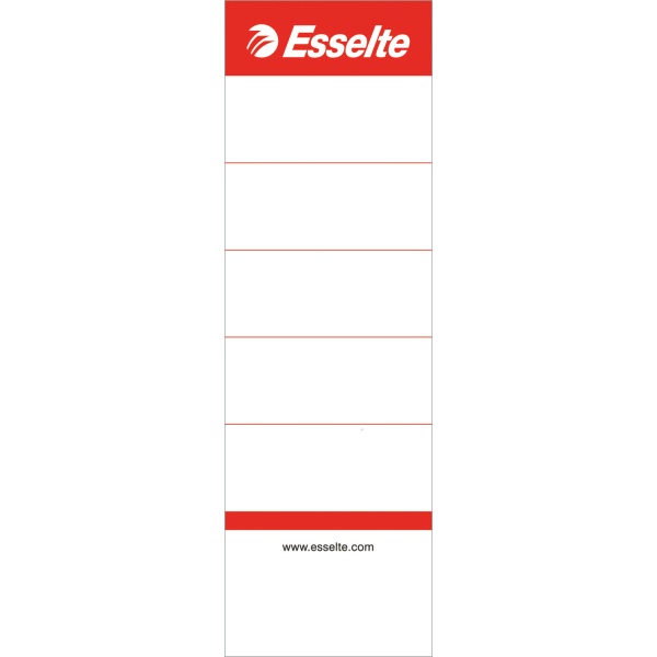 Etichete pentru biblioraft ESSELTE, interschimbabile, carton, 75 mm, 10 buc/set, alb