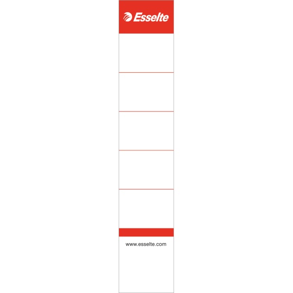 Etichete pentru biblioraft ESSELTE, interschimbabile, carton, 50 mm, 10 buc/set, alb