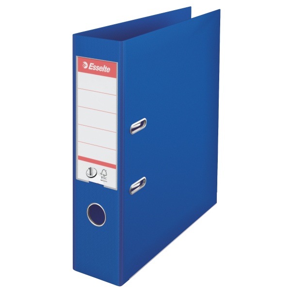 Campanie Esselte, Biblioraft plastifiat interior-exterior Esselte No.1 Power A4 7,5 cm -albastru - vectordirect.ro