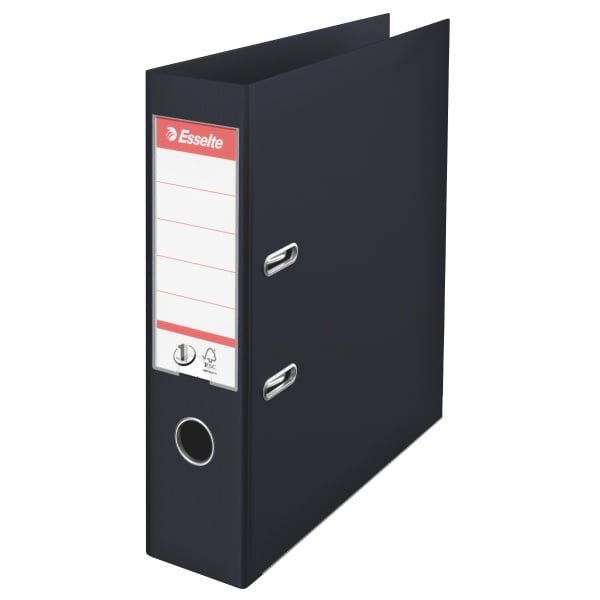 Toate produsele, Biblioraft plastifiat interior-exterior Esselte No.1 Power VIVIDA A4 7,5 cm - negru - vectordirect.ro