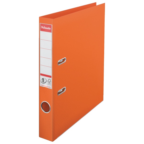 Toate produsele, Biblioraft plastifiat interior-exterior Esselte No.1 Power A4 5 cm - portocaliu - vectordirect.ro