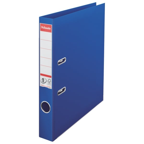 Biblioraft plastifiat interior-exterior Esselte No.1 Power A4 5 cm -albastru