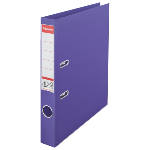 Toate produsele, Biblioraft plastifiat interior-exterior Esselte No.1 Power A4 5 cm - mov - vectordirect.ro