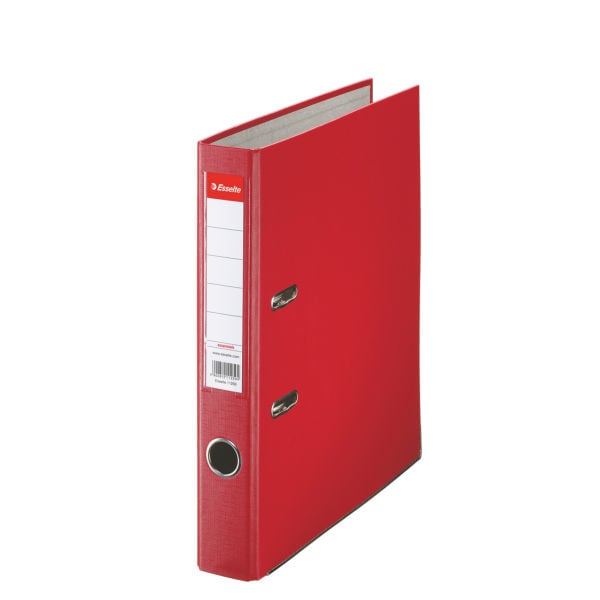 Biblioraft plastifiat Esselte Economy A4 5 cm - rosu