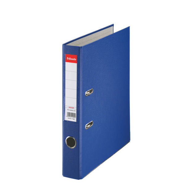 Biblioraft plastifiat Esselte Economy A4 5 cm - albastru
