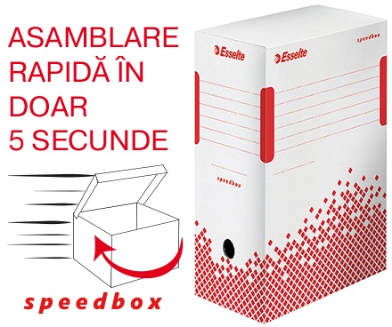 Toate produsele, Cutie arhivare Esselte Speedbox 15 cm - alba - vectordirect.ro
