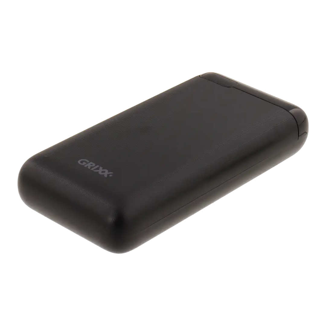 Toate produsele, Baterie externa GRIXX Optimum - 20000mAh, cu port USB-C - neagra - vectordirect.ro
