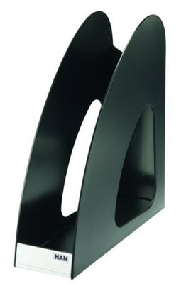 Toate produsele, Suport vertical plastic pentru cataloage HAN Twin - negru - vectordirect.ro