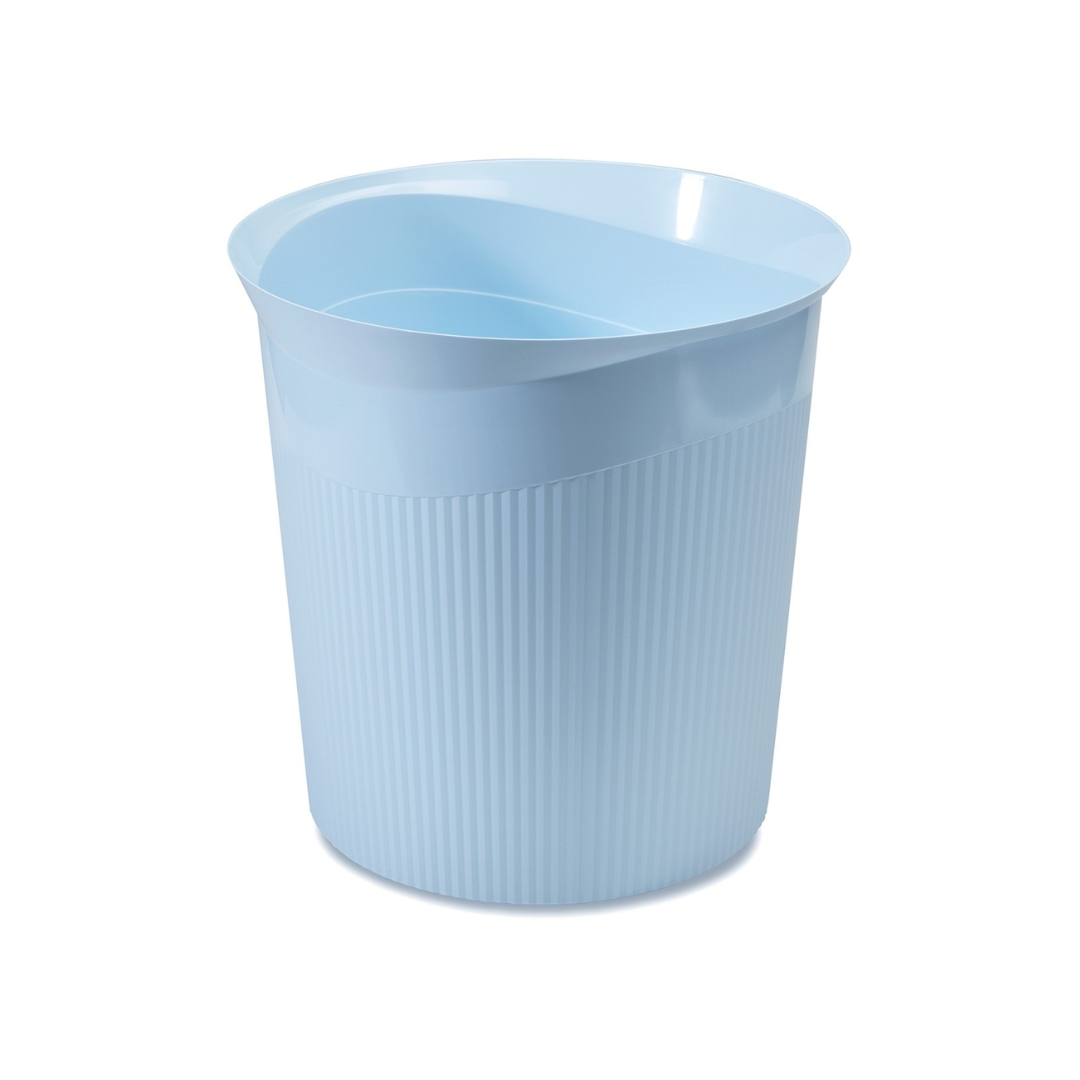 Cuiere, Cos de birou pentru hartii, 13 litri, HAN Re-Loop, PP reciclat - albastru pastel - vectordirect.ro
