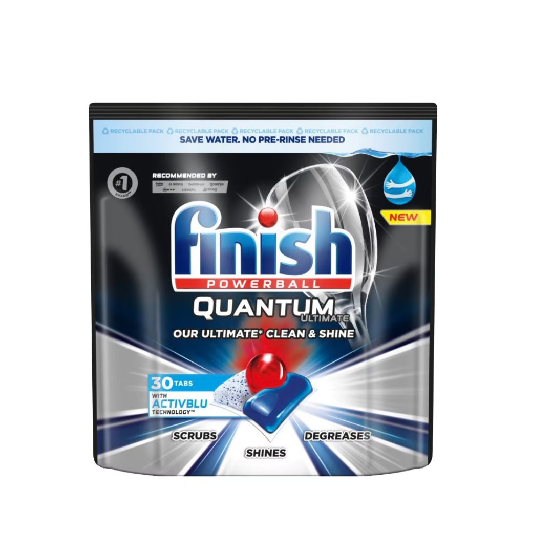 Curatare bucatarii, FINISH Quantum Ultimate Regular, tablete detergent pentru masina de spalat vase,30buc/cutie - vectordirect.ro