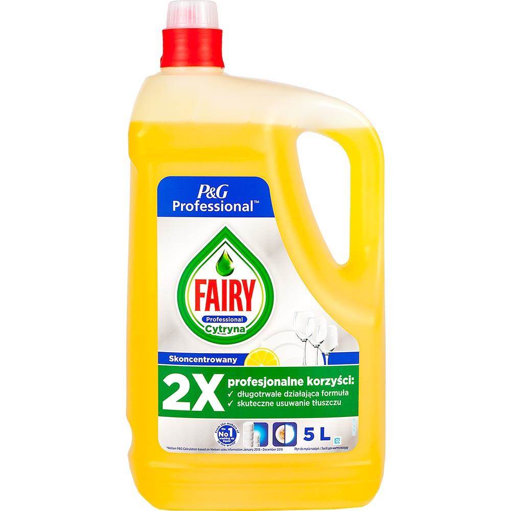 Chemia, FAIRY Lemon, detergent lichid pentru spalat vase,  manual, 5 litri - vectordirect.ro