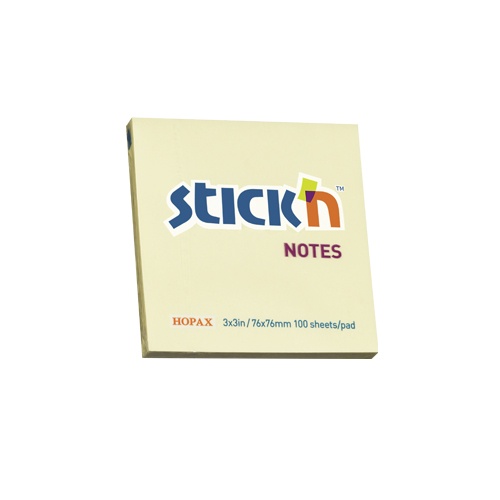 Carton alb, Notes autoadeziv 76 x  76 mm, 100 file, Stick