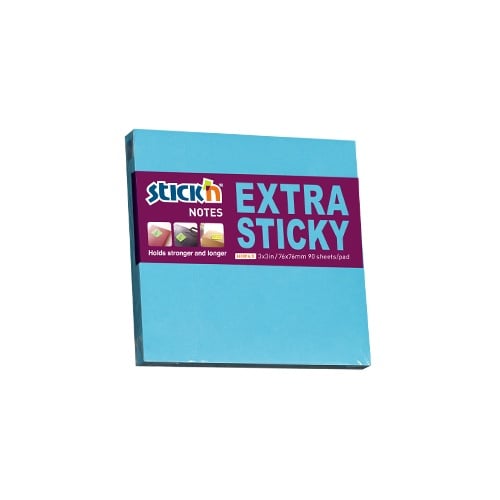 Blocnotes, Notes autoadeziv extra-sticky 76 x 76mm, 90 file, Stick