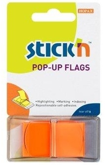 Toate produsele, Film index autoadeziv 45 x 25mm, 50 file/set, cu dispenser, Stick