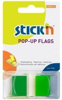 STICK'n , Film index autoadeziv 45 x 25mm, 50 file/set, cu dispenser, Stick
