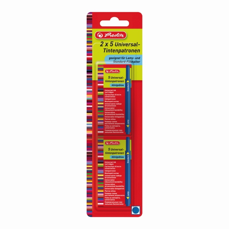 Stilouri BIC Sheaffer, PATROANE STILOU MARE ALBASTRU SET10 - vectordirect.ro