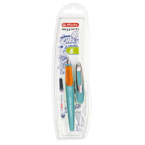 Rechizite scolare Lyra Nikidom Roller, STILOU MY.PEN PENITA L TURCOAZ/ORANGE - BLISTER - vectordirect.ro