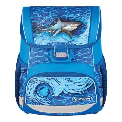 Ghiozdane scolare, Ghiozdan neechipat Loop, motiv Blue Shark - vectordirect.ro
