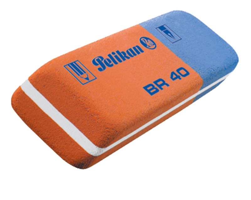 Rechizite scolare Nikidom Roller CENTROPEN PELIKAN, RADIERA BR80 CAUCIUC ROSU/ALABSTRU SET80 - vectordirect.ro