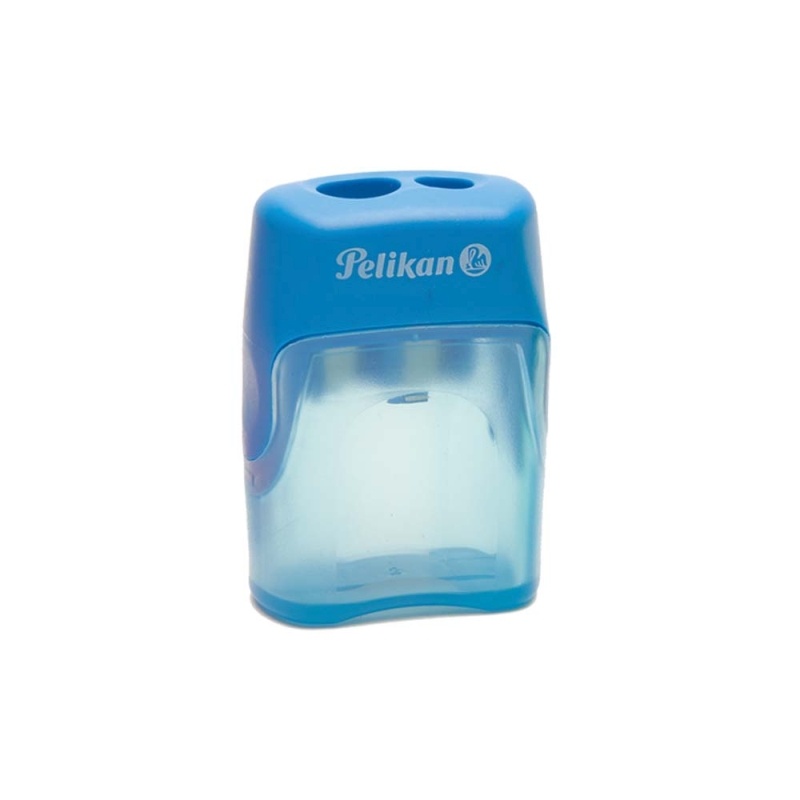 Penare, ASCUTITOARE V-BLADE PLASTIC DUBLA, CU CONTAINER, DIVERSE CULORI, 1 BUCATA/ BLISTER - vectordirect.ro