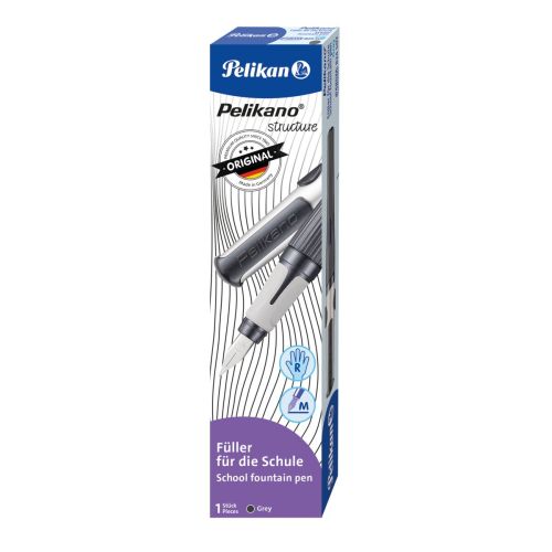 Toate produsele, STILOU PELIKANO STRUCTURE, PENITA M, GRIP ERGONOMIC, PENTRU DREPTACI, 1 PATRON MARE ALBASTRU INCLUS, CULOARE GRI, IN CUTIE DE CARTON - vectordirect.ro