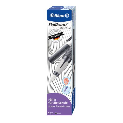 Toate produsele, STILOU PELIKANO STRUCTURE, PENITA L, GRIP ERGONOMIC, PENTRU STANGACI, 1 PATRON MARE ALBASTRU INCLUS, CULOARE GRI, IN CUTIE DE CARTON - vectordirect.ro