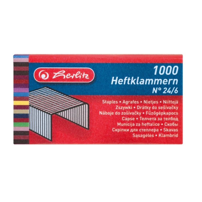 Capse, decapsatoare, AGRAFE CAPSATOR 24/6 1000 BUCATI/CUTIE HERLITZ - vectordirect.ro