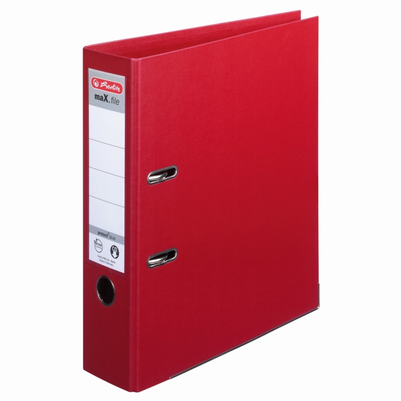 Toate produsele, Biblioraft plastifiat 8 cm Herlitz A4- bordeaux - vectordirect.ro