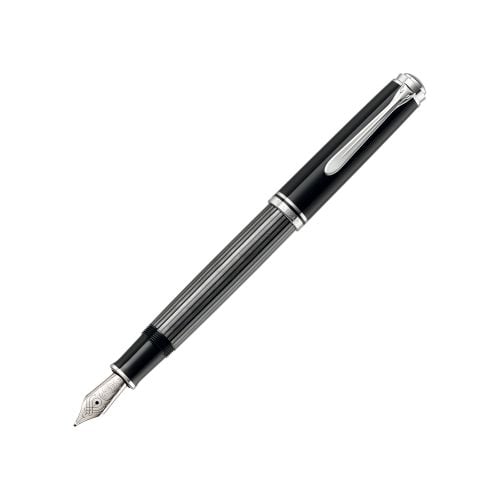Toate produsele, STILOU SOUVERAN M805 STRESEMAN EF,PENITA AUR 18K,ACCESORII PLACATE CU PALADIU,CORP NEGRU/DUNGI - vectordirect.ro