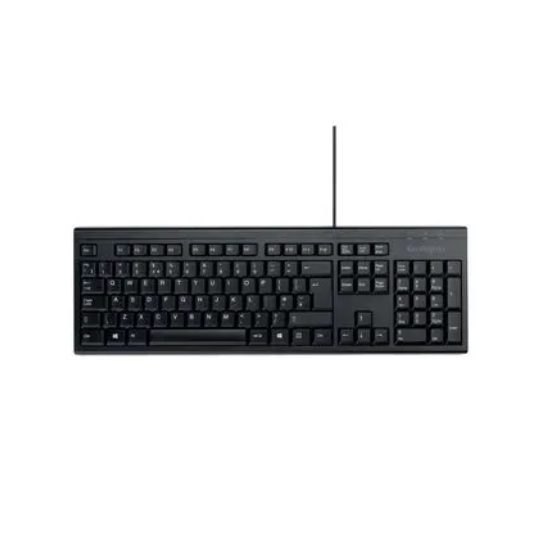 Toate produsele, Tastatura Kensington EQ KB100, cu fir de 150 cm, plastic partial reciclat, negru - vectordirect.ro