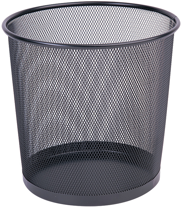 Cos metalic Mesh, pentru hartii, 12 litri, Q-Connect - negru