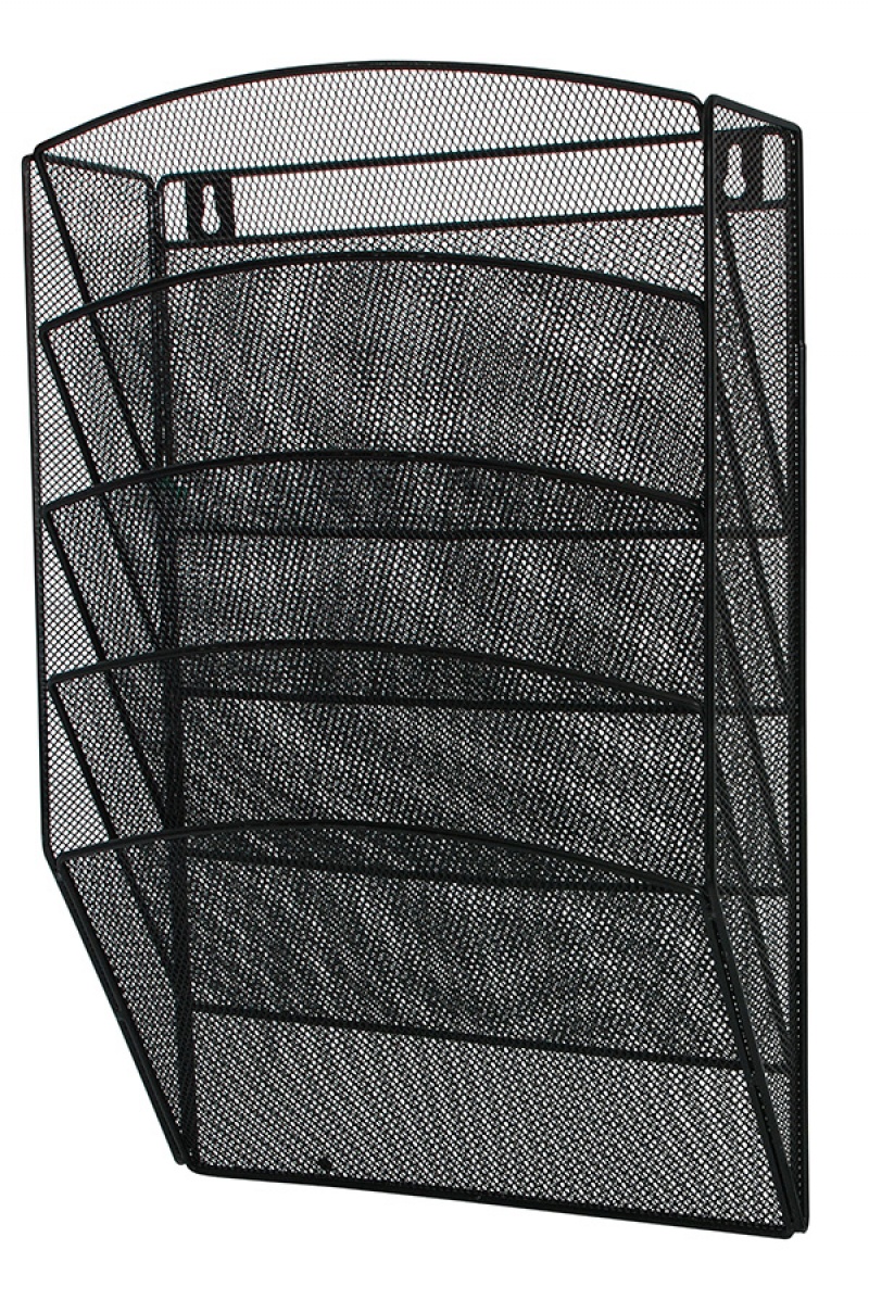 Laminatoare, folii laminare Q-connect, Display metalic Mesh, pentru pliante si cataloage, de perete,  5 x A4, Q-Connect - negru - vectordirect.ro