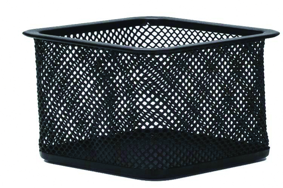 Q-connect, Suport metalic Mesh, pentru agrafe, forma patrata - 80 x 80 x 30mm, Q-Connect - negru - vectordirect.ro